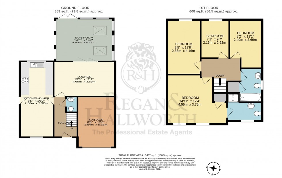 Floorplan for Parkside Avenue, Skelmersdale, WN8 8BQ