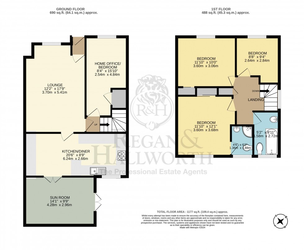 Floorplan for Denshaw, Upholland, WN8 0AY