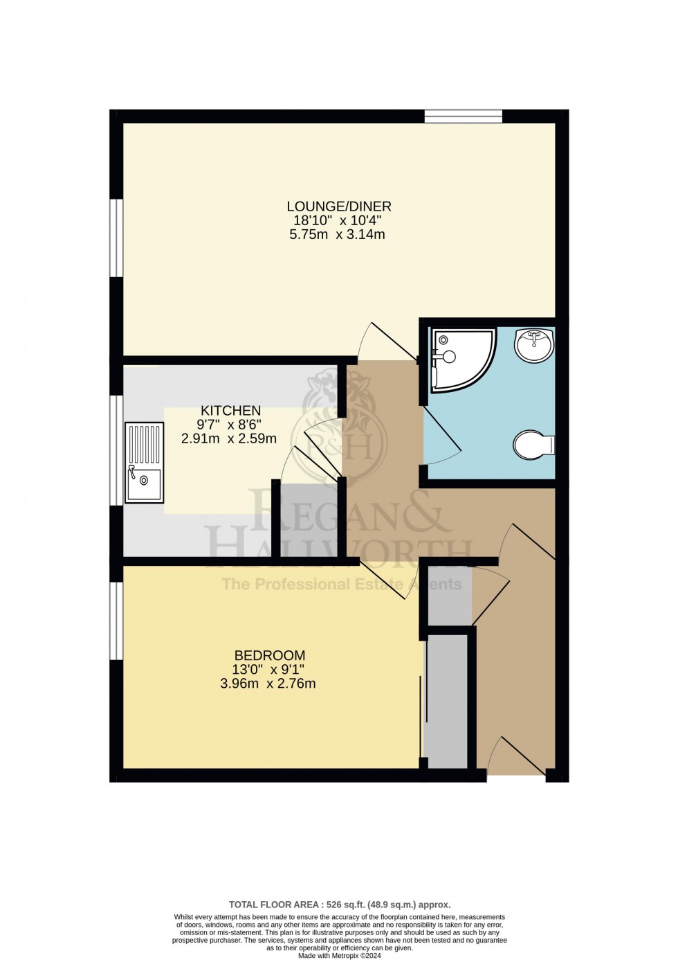 Floorplan for Chelmsford Mews, Swinley, WN1 2PZ