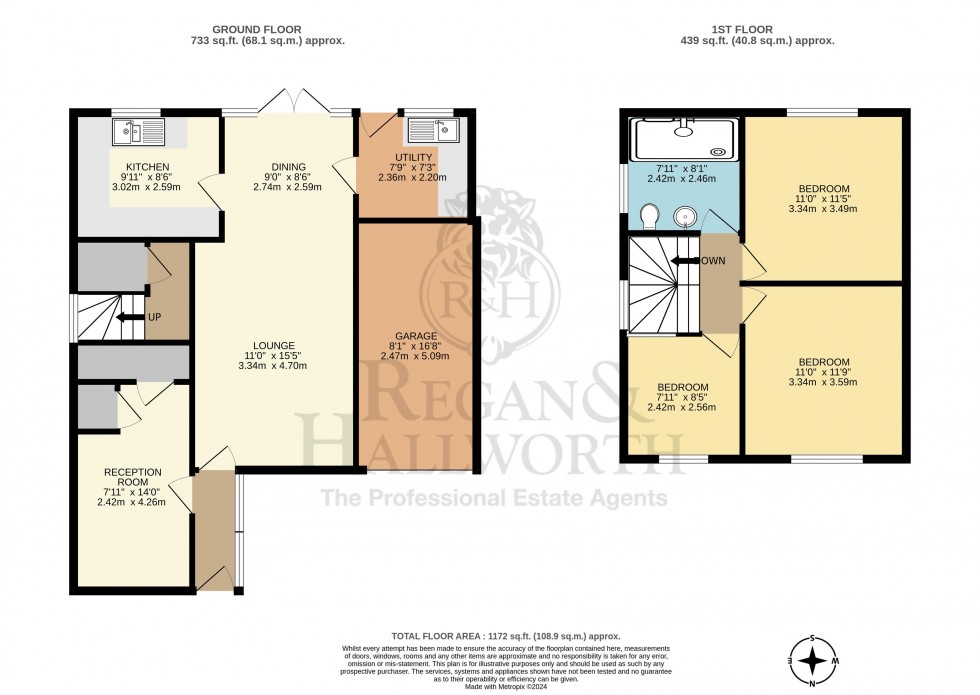 Floorplan for Blackleyhurst Avenue, Billinge, WN5 7NB