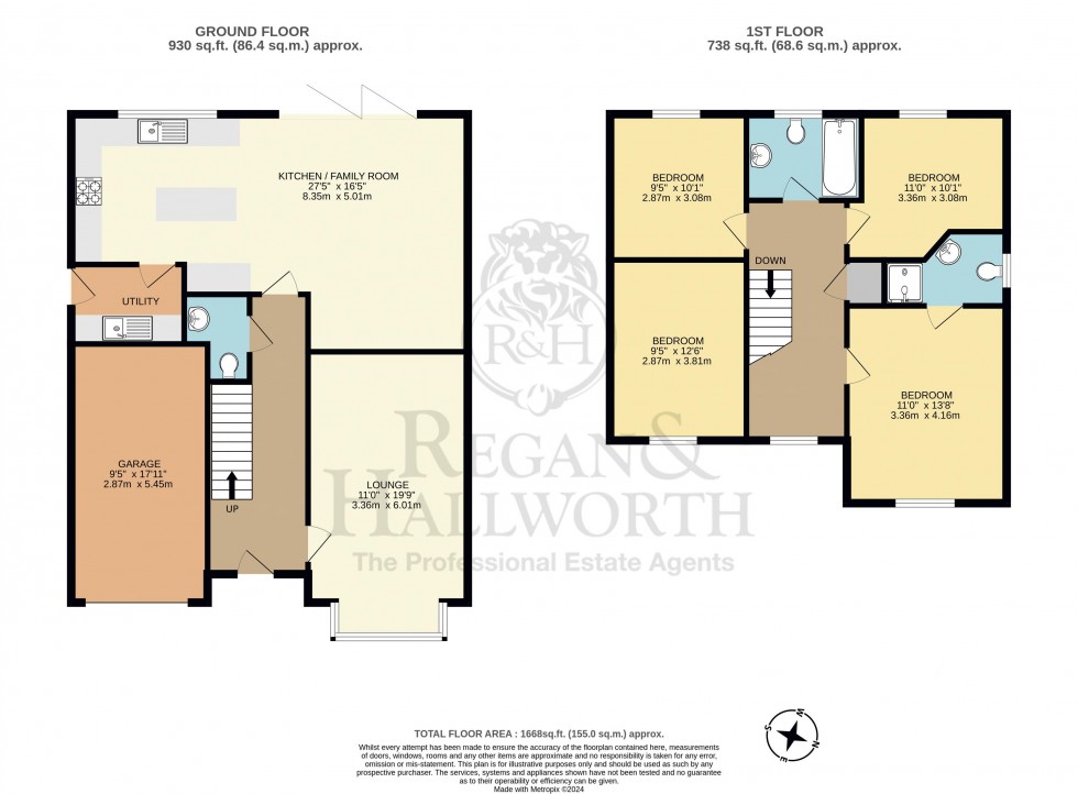 Floorplan for Iron Drive, Standish, WN6 0UZ