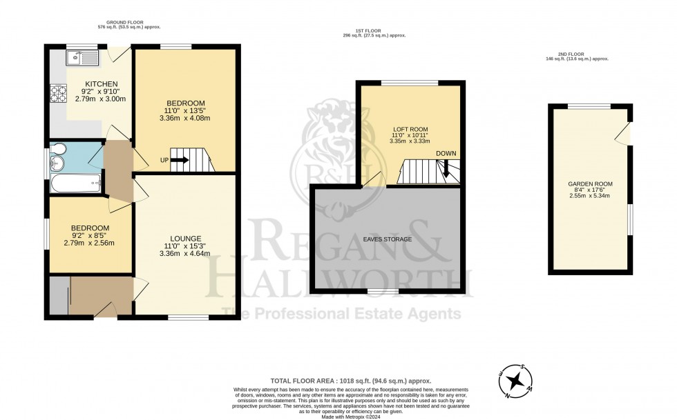 Floorplan for Moorland Road, Ashton-In-Makerfield, WN4 8XQ