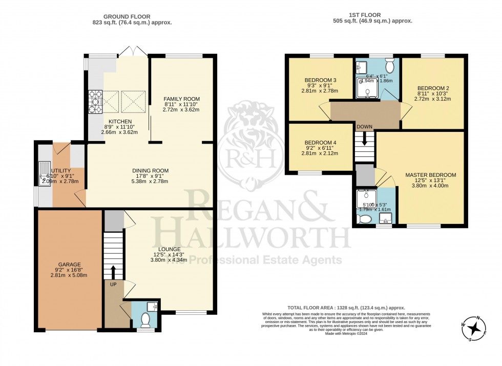 Floorplan for Langham Road, Standish, WN6 0TF