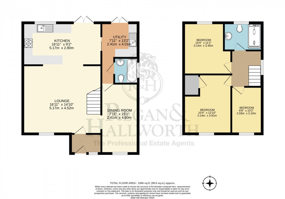 Floorplan for Highsands Avenue, Rufford, L40 1TE