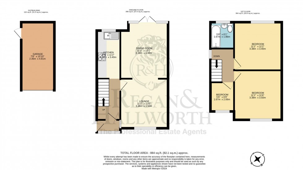 Floorplan for Whelley, Wigan, WN1 3PU