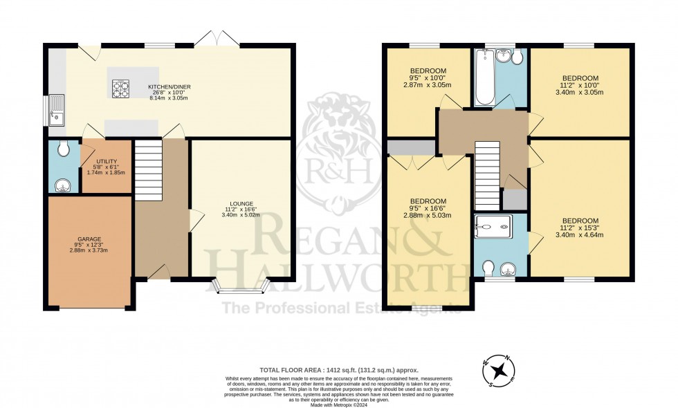 Floorplan for Langham Road, Standish, WN6 0TF