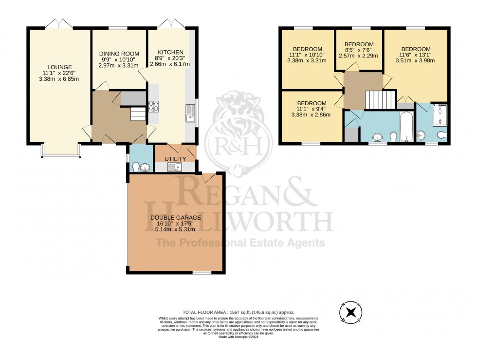 Floorplan for Penswick Road, Hindley Green, WN2 4GA