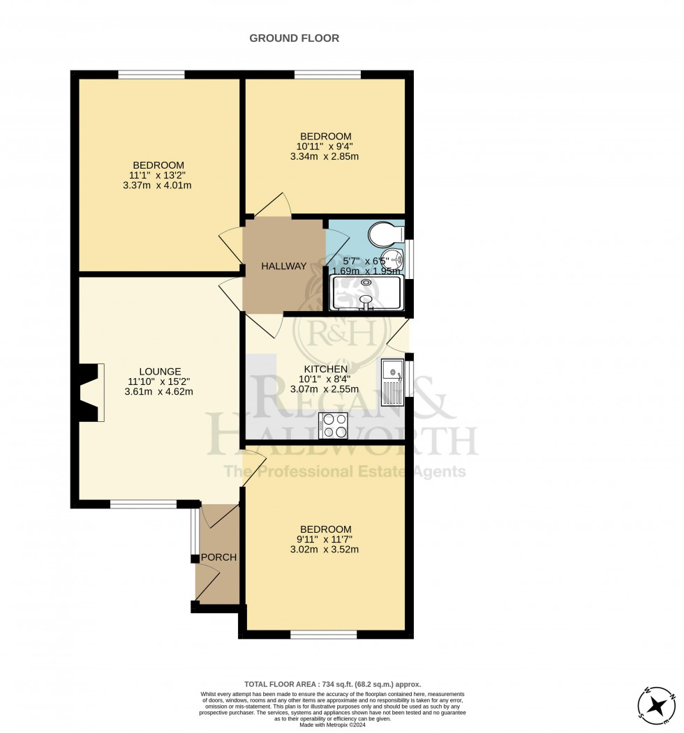 Floorplan for Finchley Crescent, Whelley, WN2 1AZ