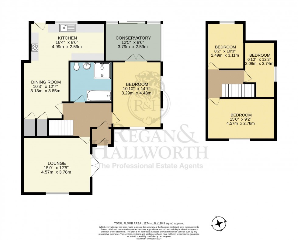 Floorplan for Eskdale Avenue, Blackrod, BL6 5SF