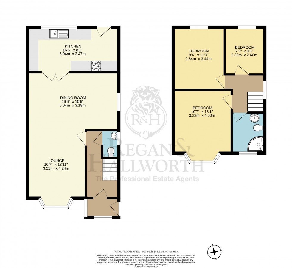 Floorplan for Hillside Close, Billinge, WN5 7PL