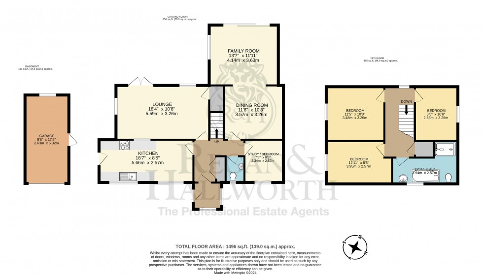 Floorplan for Hallbridge Gardens, Upholland, WN8 0EP