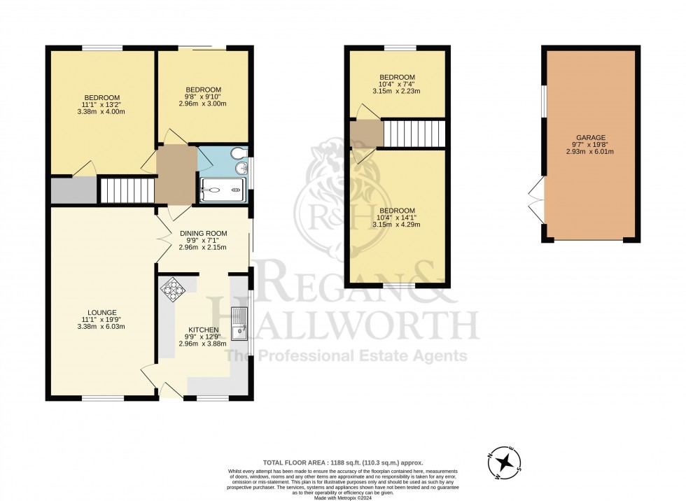 Floorplan for Brookfield Road, Upholland, WN8 0NZ