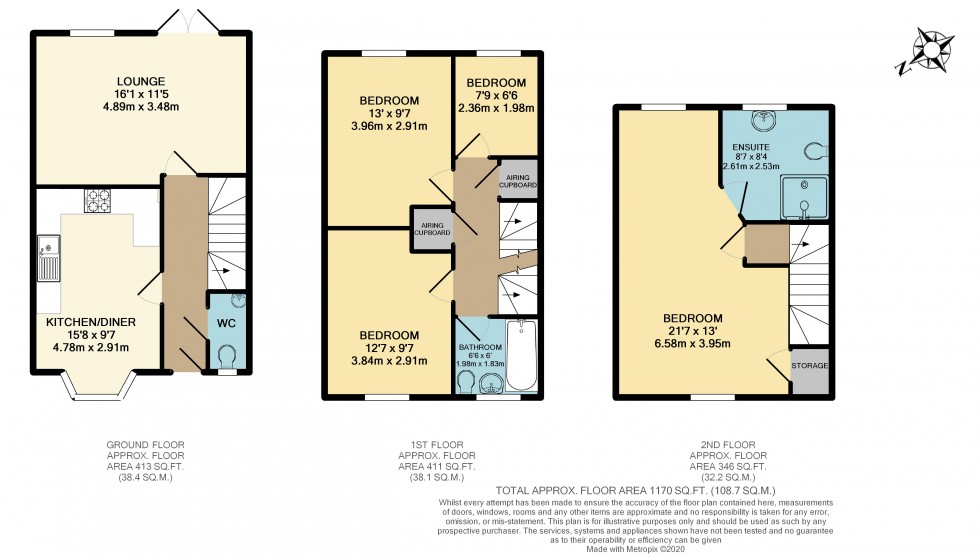 Floorplan for Hartley Green Gardens, Billinge, WN5 7GB