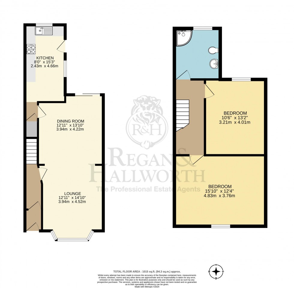 Floorplan for Delph Street, Wigan, WN6 7EG