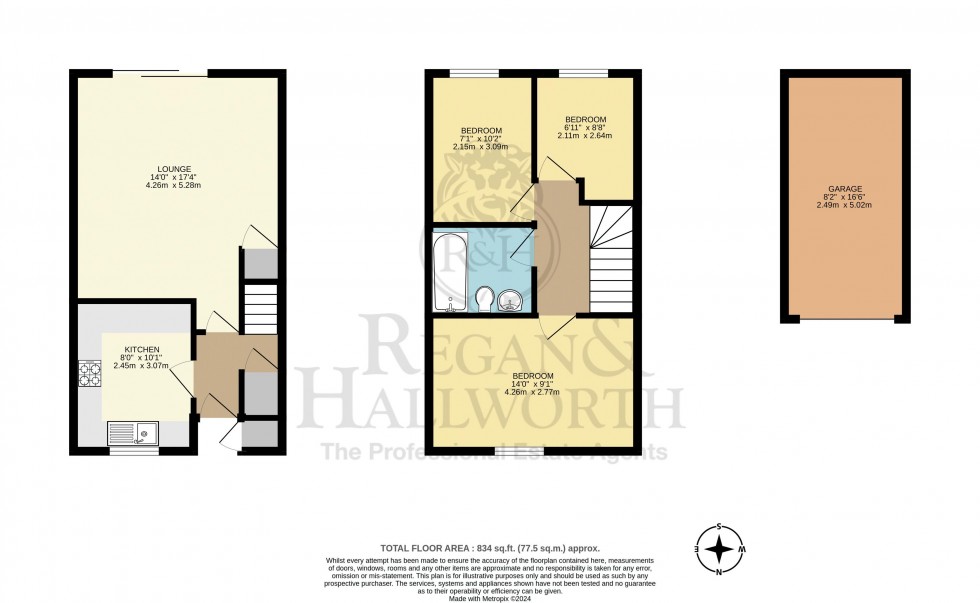 Floorplan for Baker Street, Poolstock, WN3 5HQ