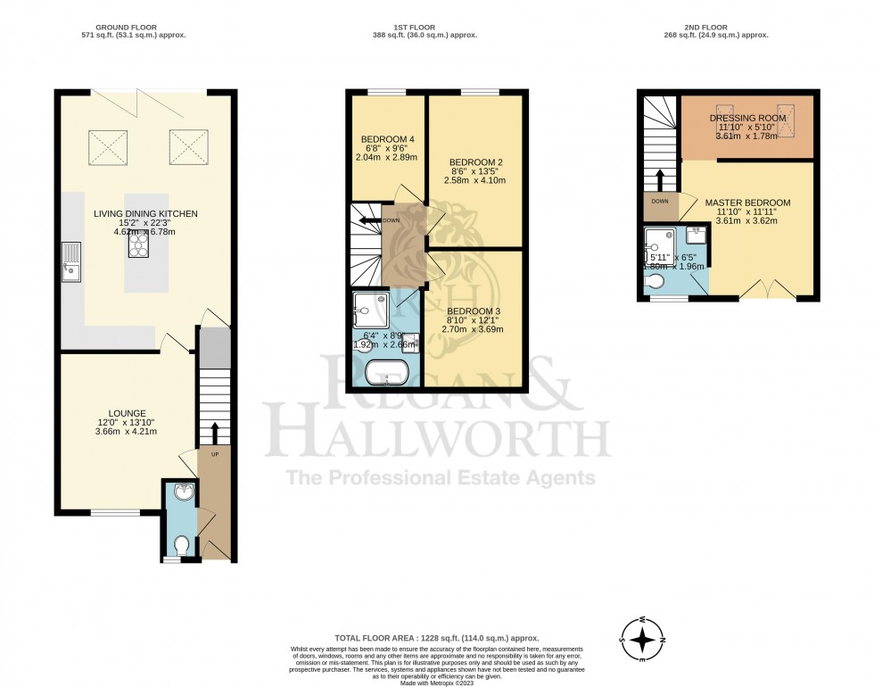 Floorplan for Manse Green Close, Ashton in Makerfield, WN4 9BU