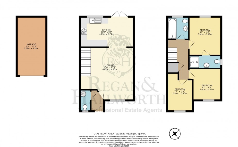 Floorplan for Higher End Close, Billinge, WN5 7EE