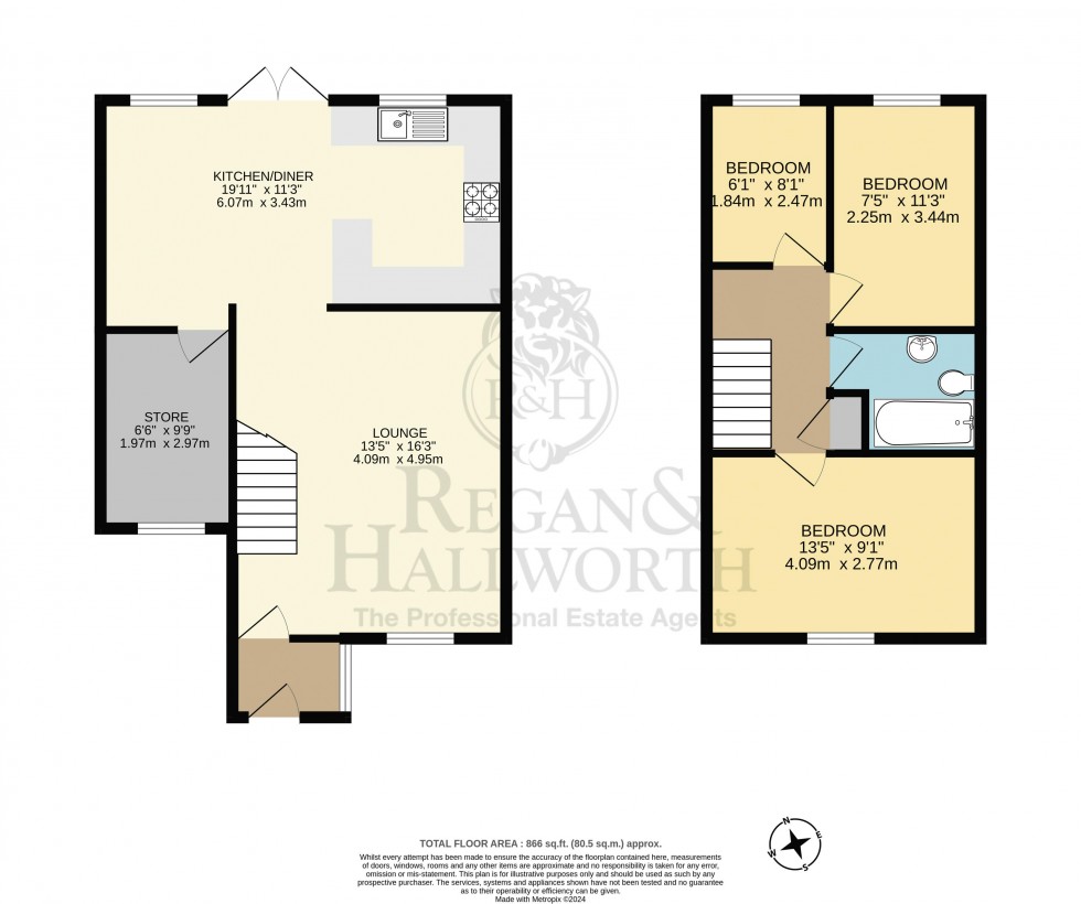 Floorplan for Hollin Hey Close, Billinge, WN5 7SA