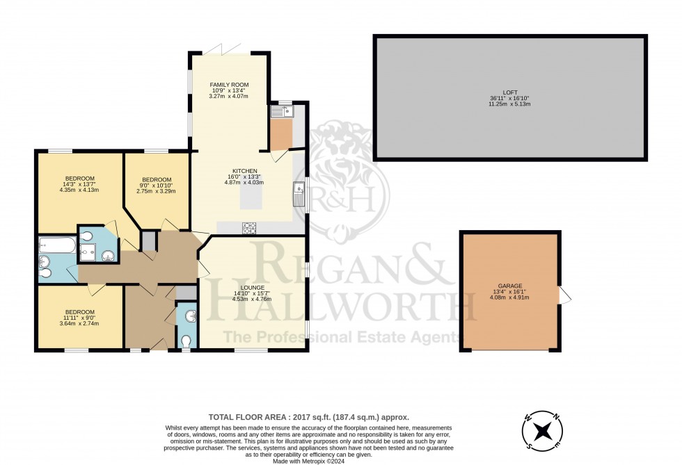 Floorplan for Woodlands, Pemberton Road, Winstanley, WN3 6DB