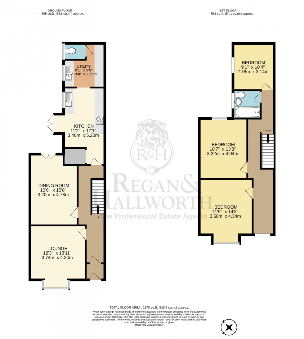 Floorplan for Eccleston Street, Swinley, WN1 2AY