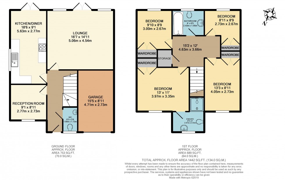 Floorplan for Herons Wharf, Appley Bridge, WN6 9ET