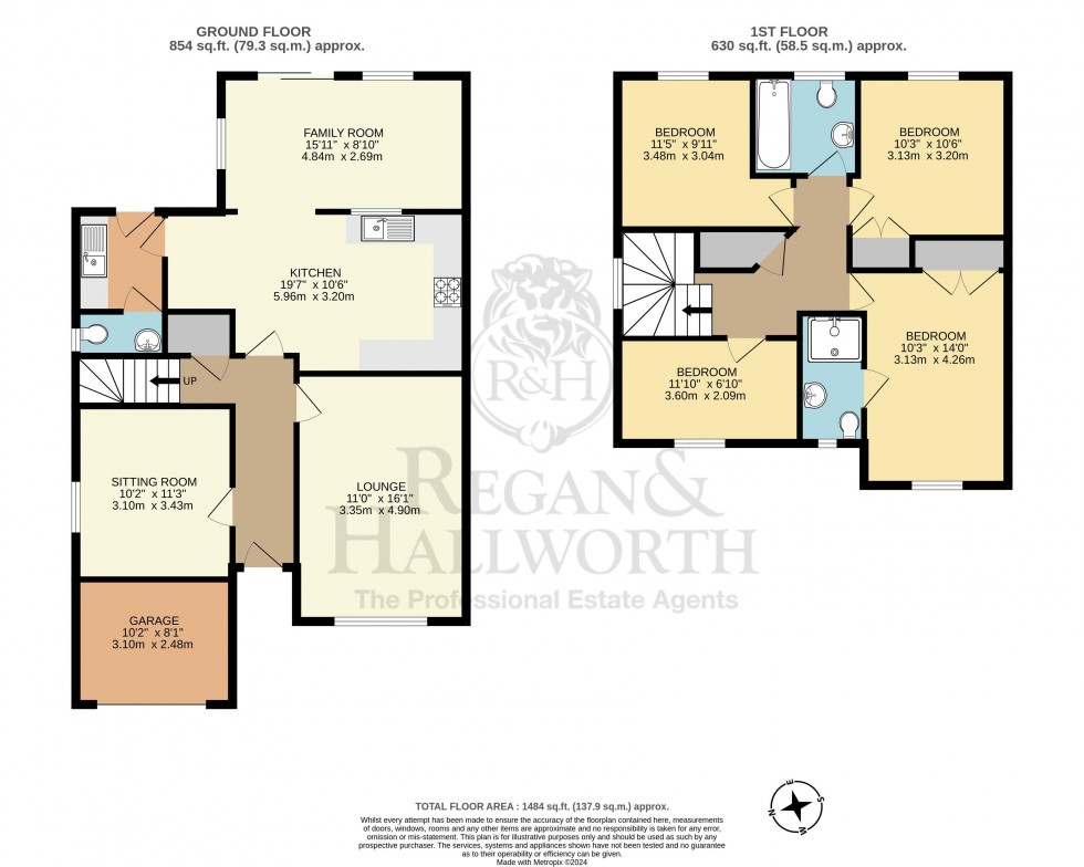 Floorplan for Whitley Drive, Buckshaw Village, PR7 7JY