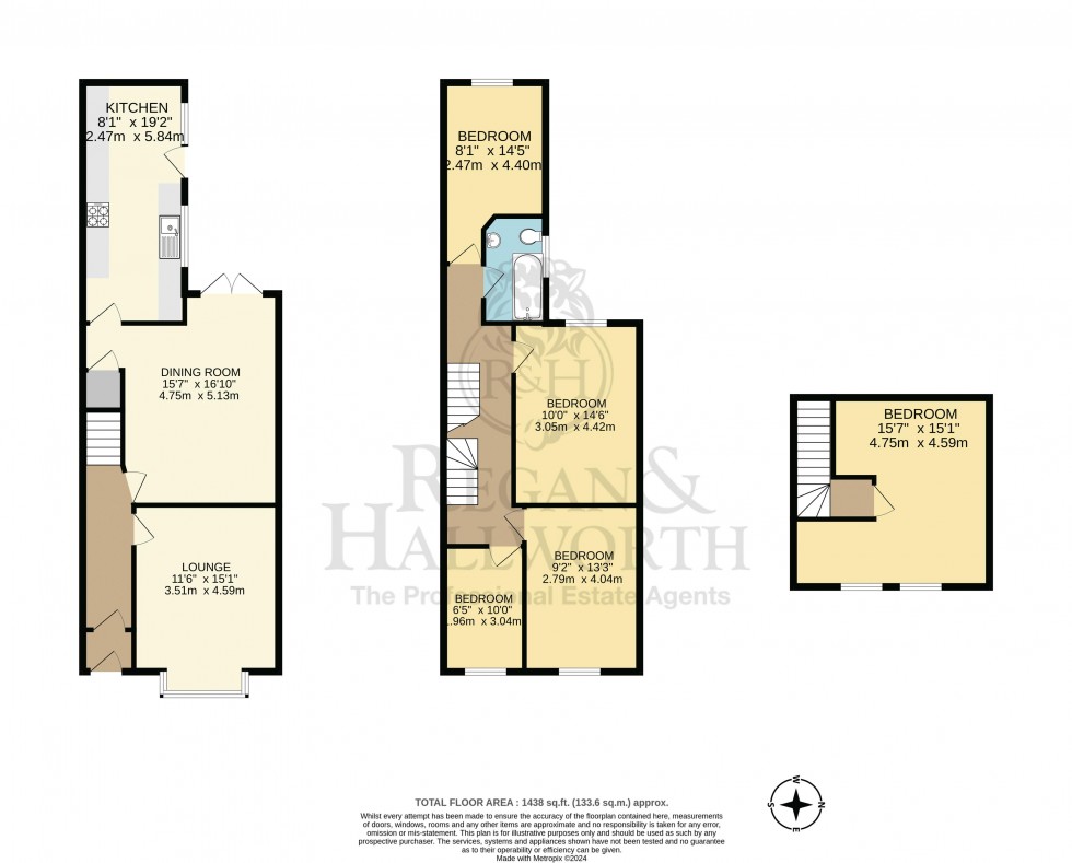 Floorplan for Widdrington Road, Swinley, WN1 2LU