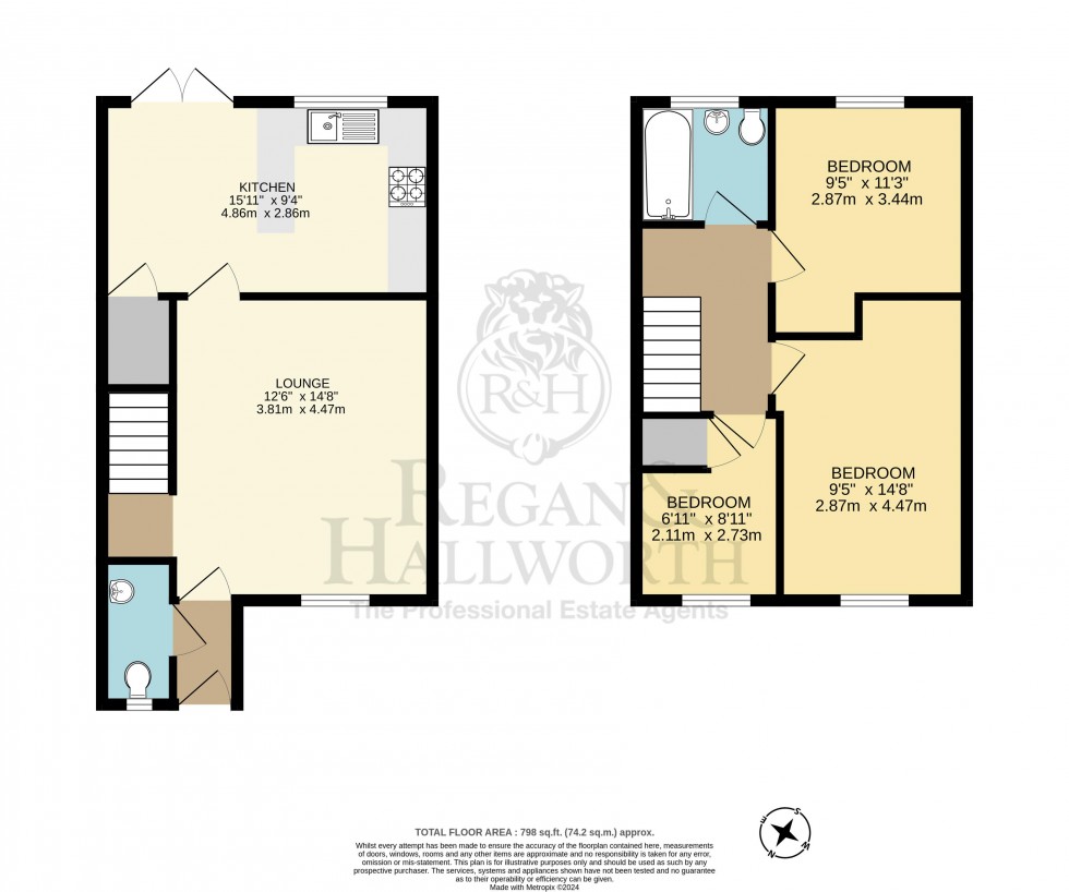 Floorplan for Bratton Close, Winstanley, WN3 6LT