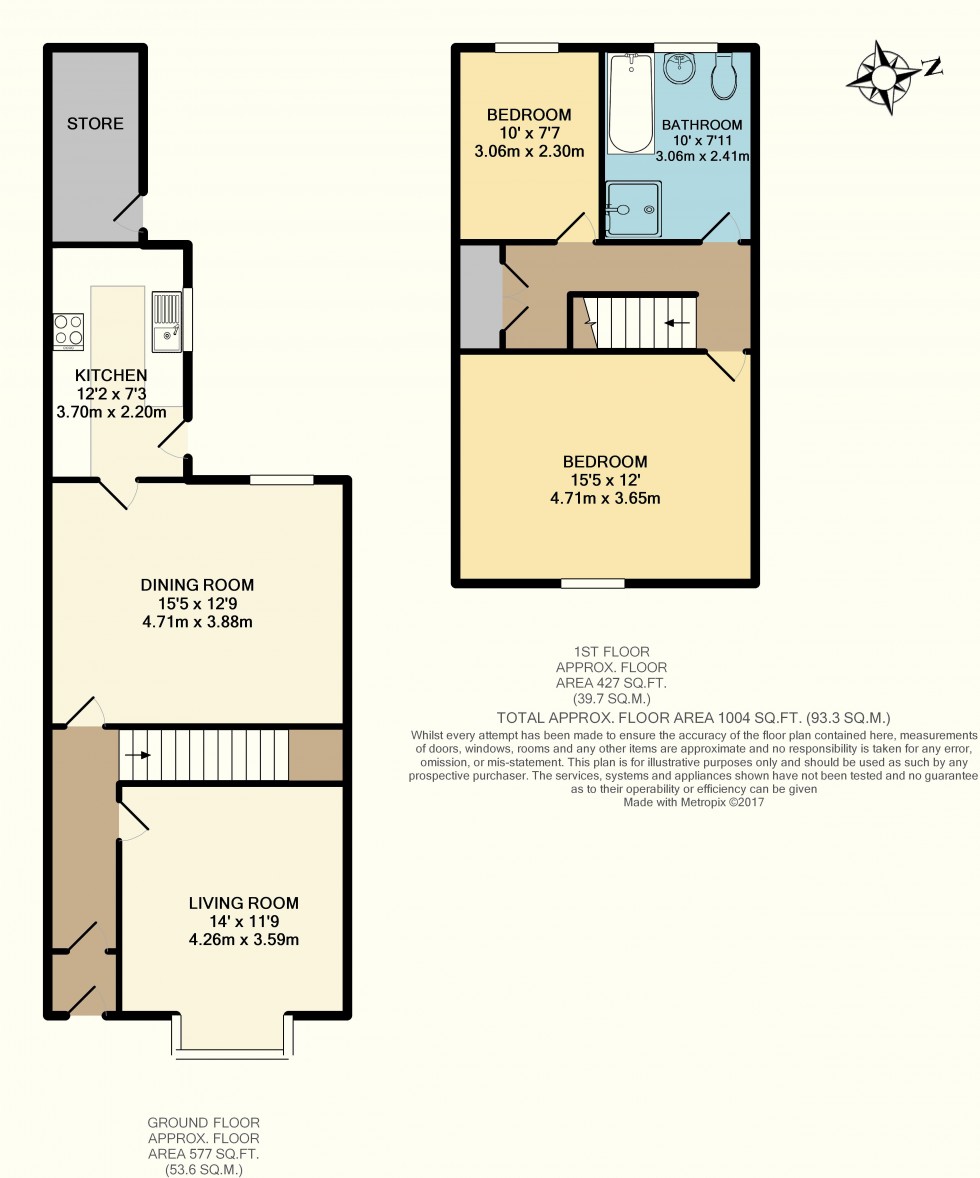 Floorplan for Kendal Street, Wigan, WN6 7DJ