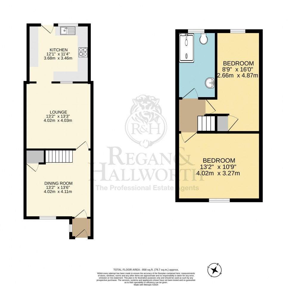 Floorplan for Tunstall Lane, Pemberton, WN5 9HR