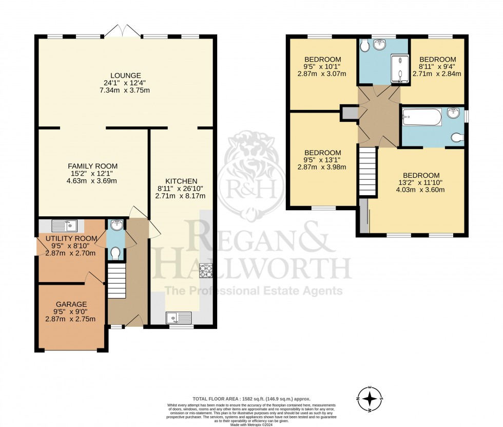 Floorplan for Dunsdale Drive, Ashton-In-Makerfield, WN4 8PT