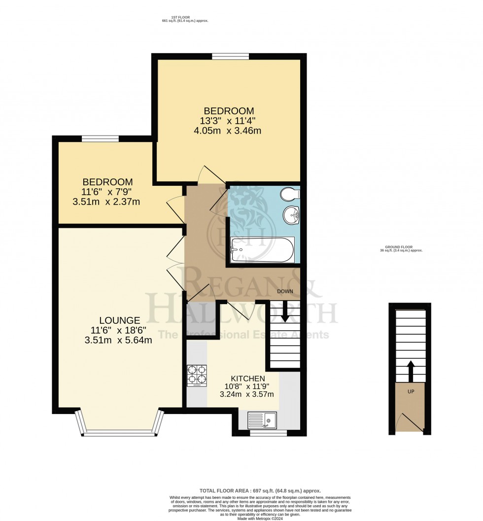 Floorplan for Grammar School Court, Ormskirk, L39 4PY