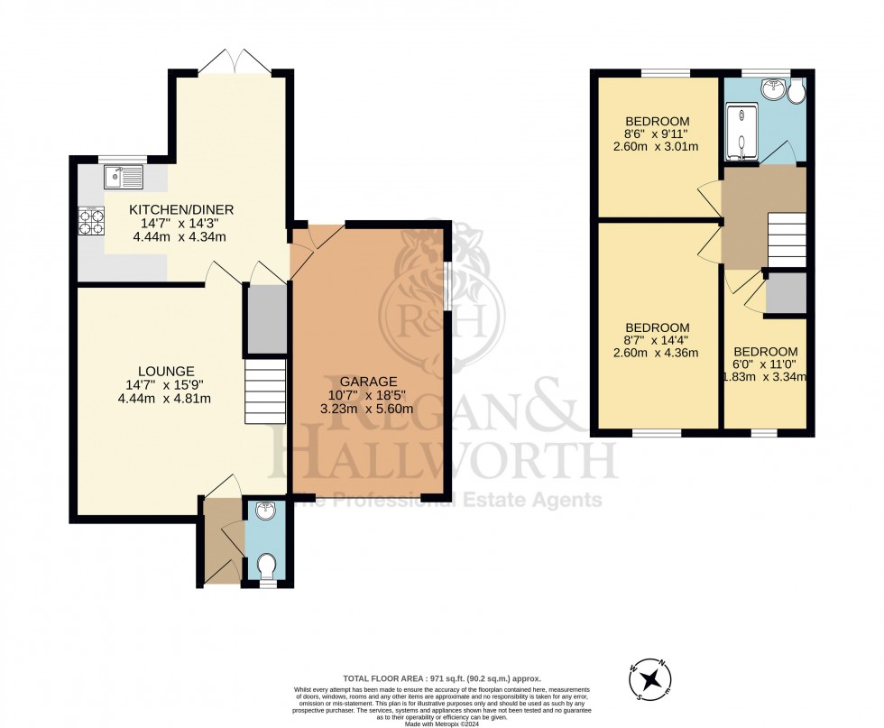 Floorplan for Langham Road, Standish, WN6 0TF