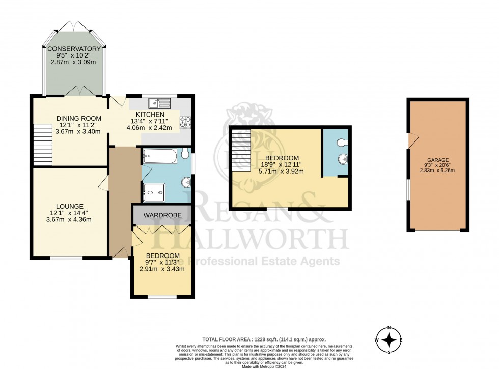 Floorplan for Stoneygate Lane, Appley Bridge, WN6 9ED