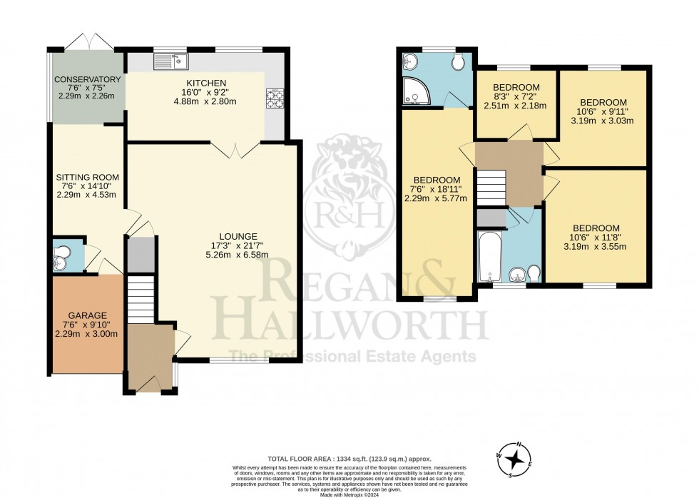 Floorplan for Woodnook Road, Appley Bridge, WN6 9JR