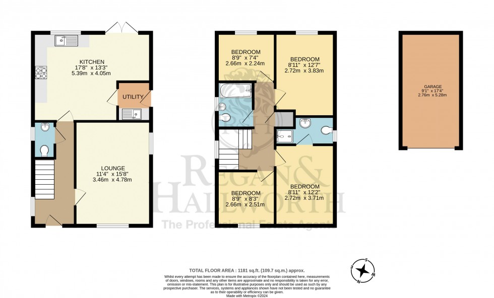 Floorplan for Luddington Drive, Ashurst, Skelmersdale, WN8 6HF