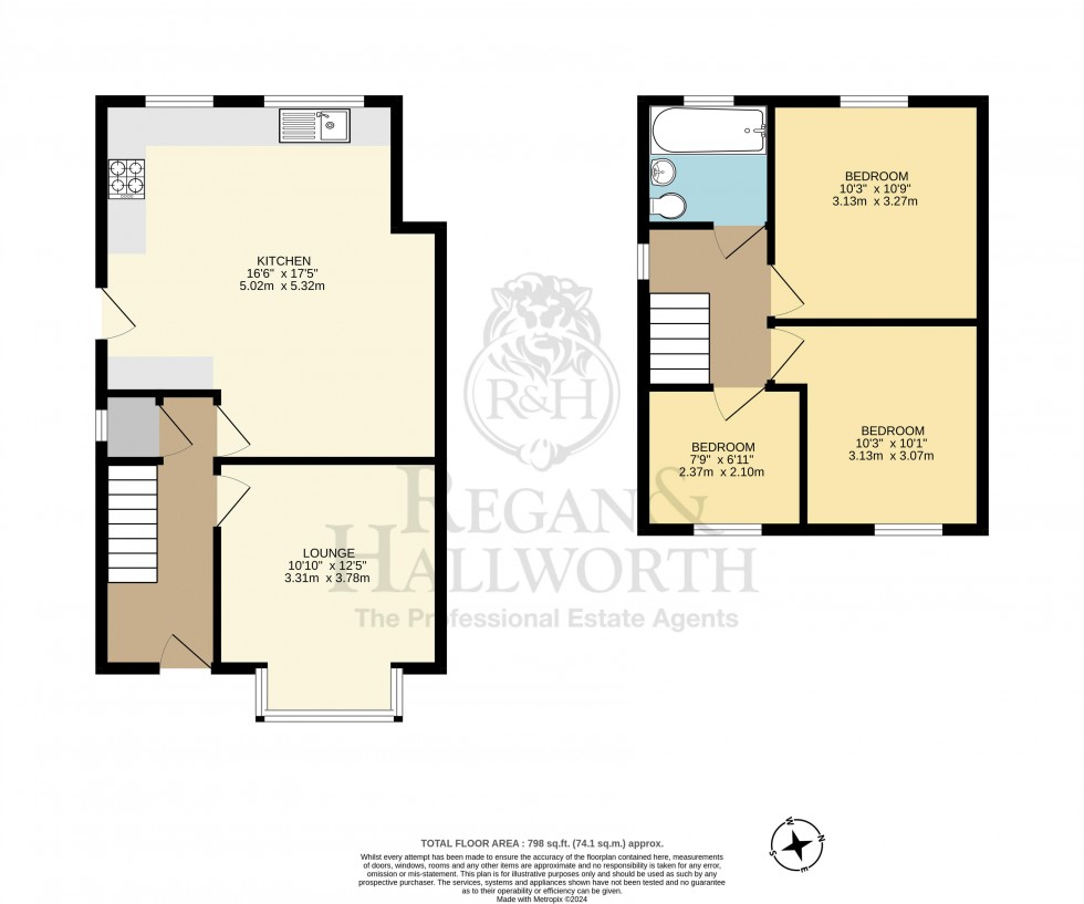 Floorplan for Copperfield, Swinley, WN1 2DZ