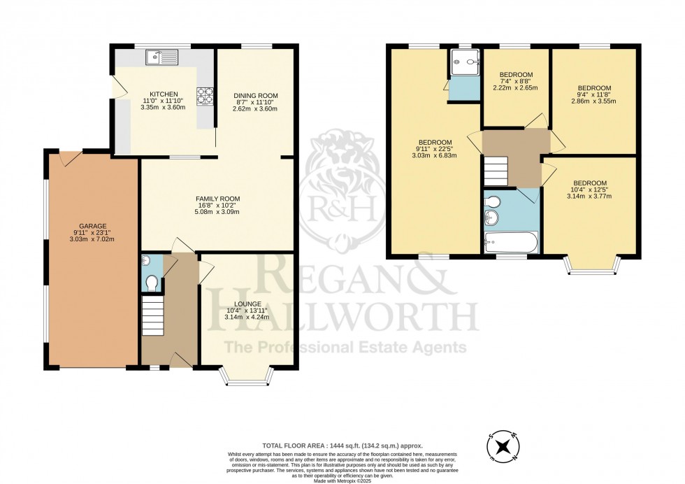 Floorplan for Braeside Crescent, Billinge, WN5 7PQ