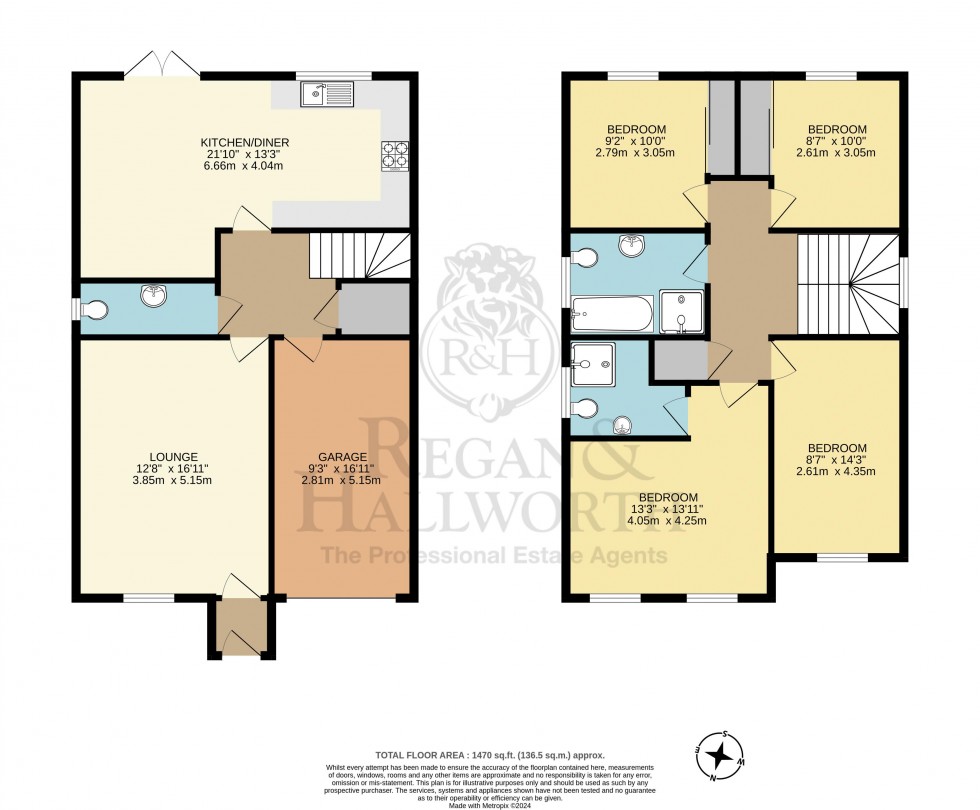 Floorplan for Holly Nook, Aspull, WN2 1TA