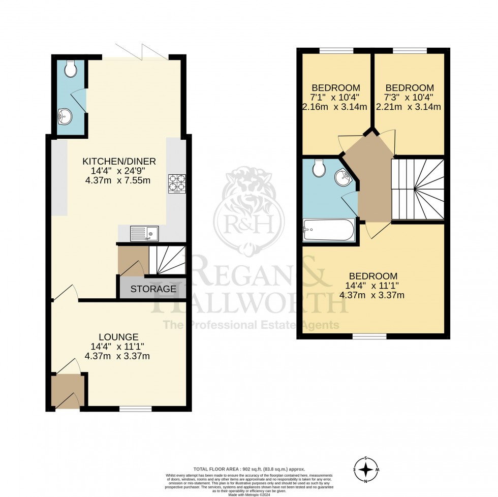 Floorplan for Platt Lane, Standish, WN1 2XF