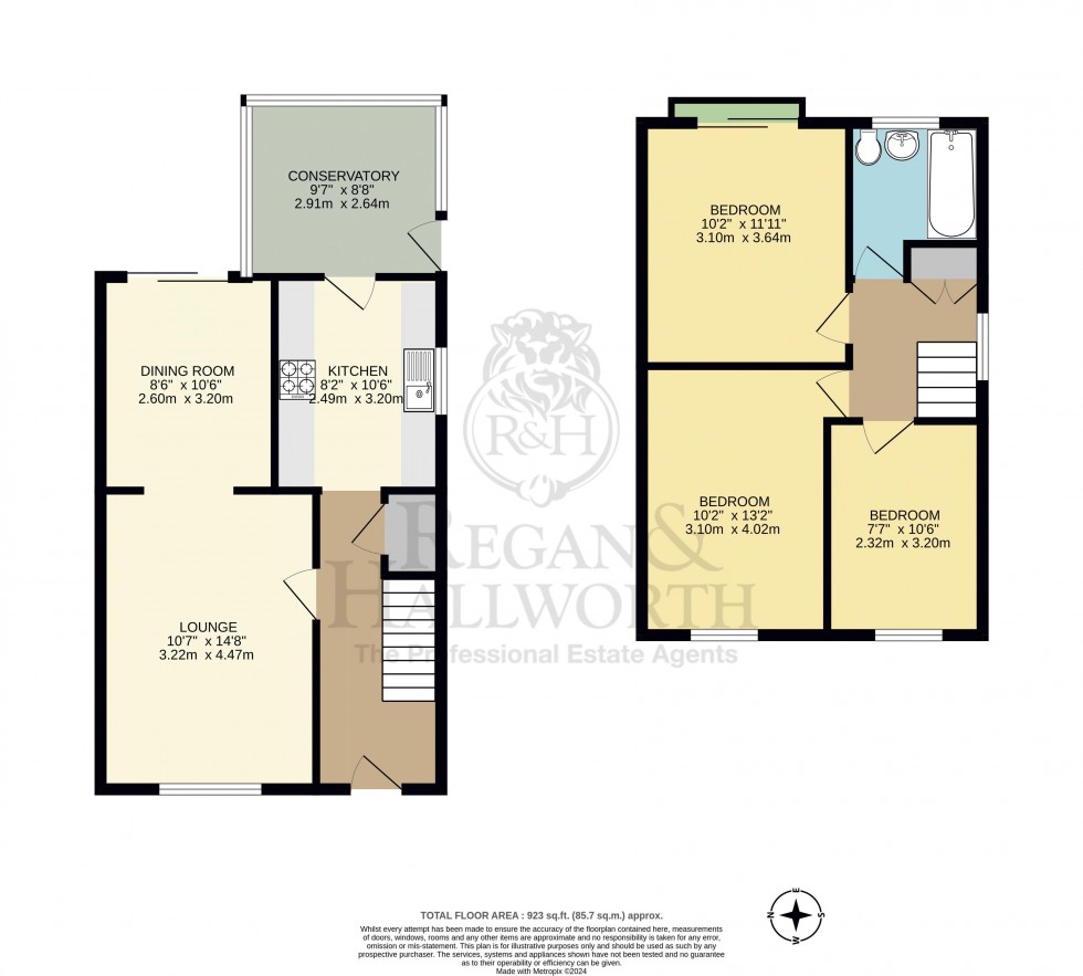 Floorplan for Morville Drive, Hawkley Hall, WN3 5LA