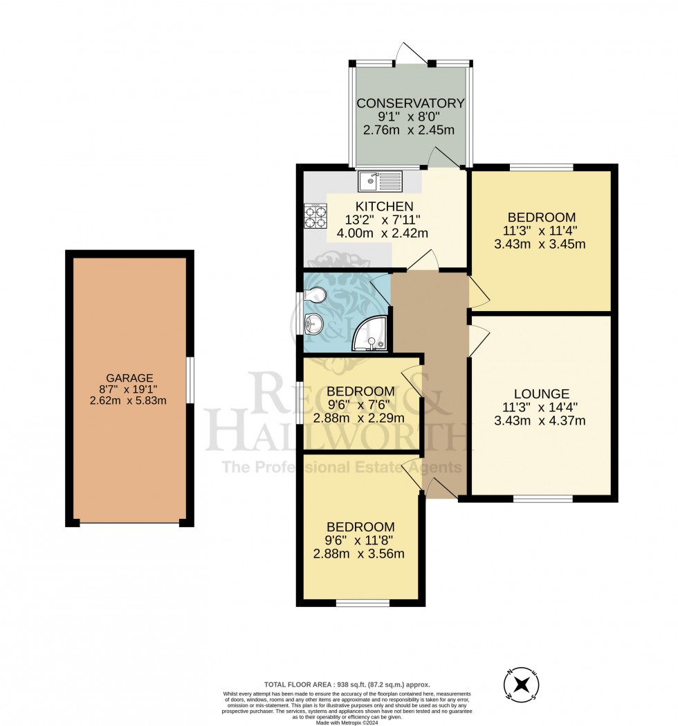 Floorplan for Woodland Drive, Standish, WN6 0LR