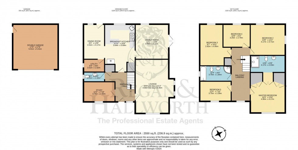 Floorplan for Broadlands, Shevington, WN6 8DH