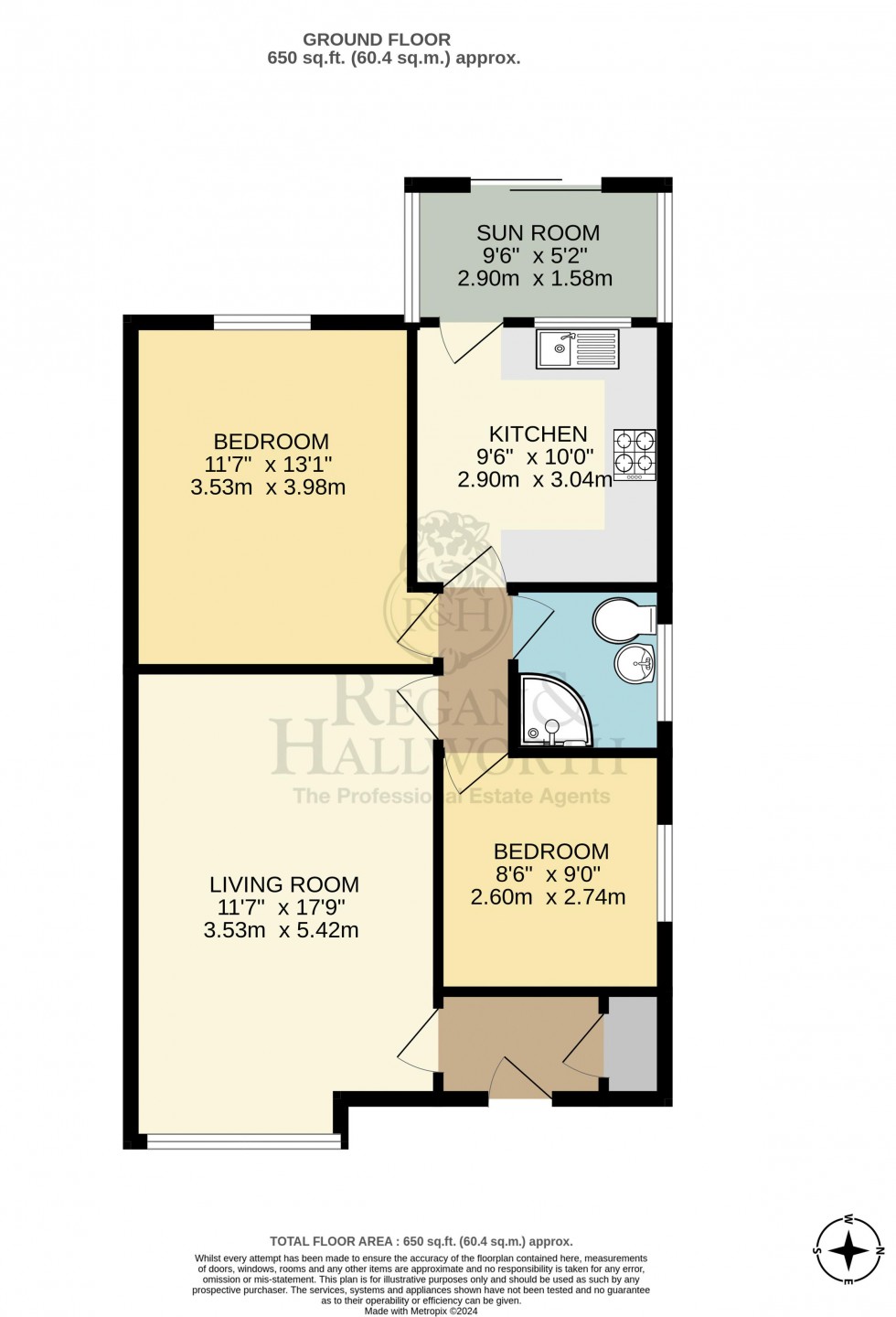 Floorplan for The Oval, Shevington, WN6 8EN