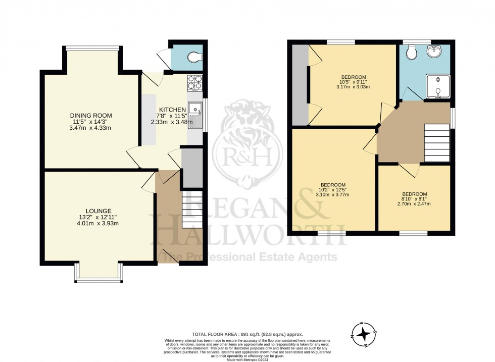 Floorplan for Broxton Avenue, Orrell, WN5 8NP