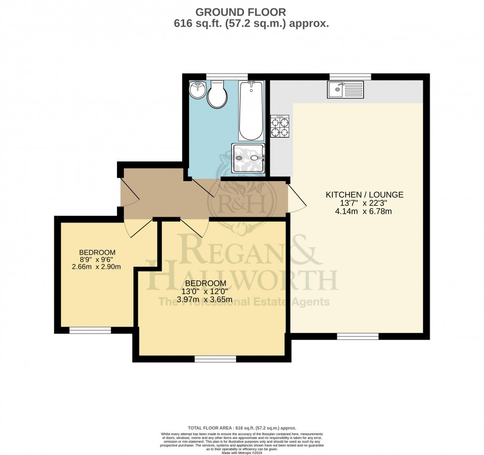 Floorplan for Alden Close, Standish, WN1 2TS