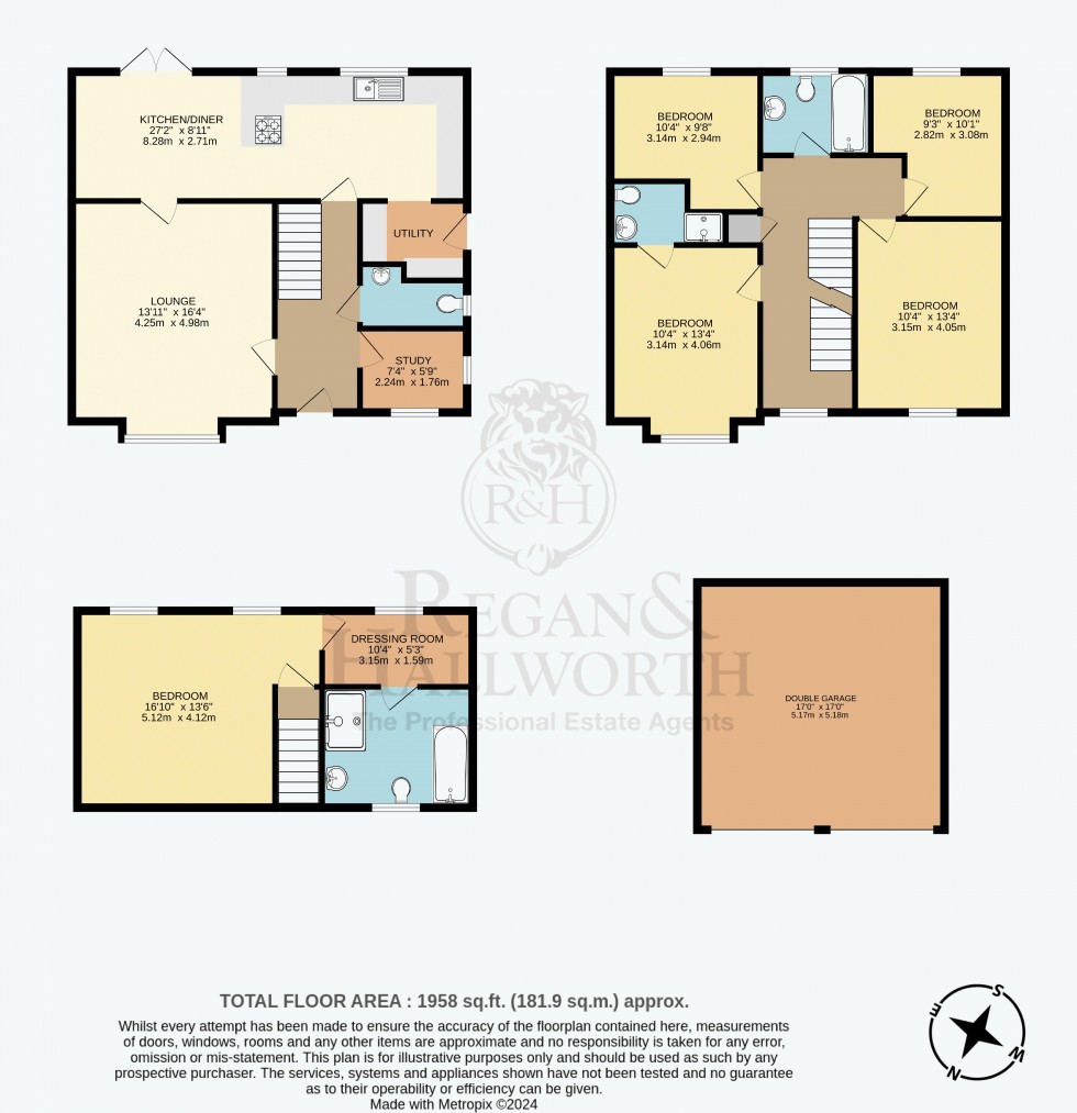 Floorplan for Kerscott Close, Spring View, WN3 4JB