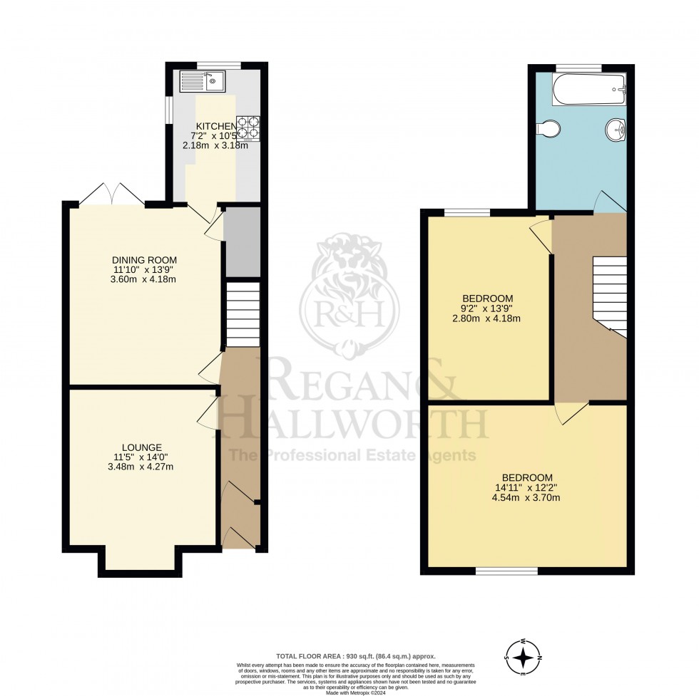 Floorplan for Appley Lane South, Appley Bridge, WN6 9AR