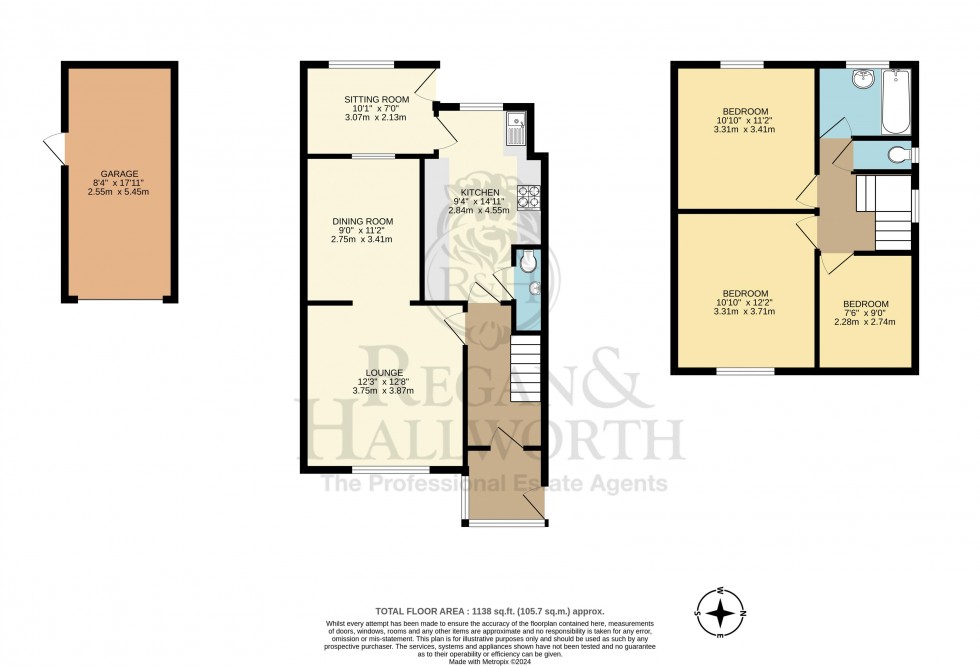 Floorplan for Royden Road, Billinge, WN5 7LP