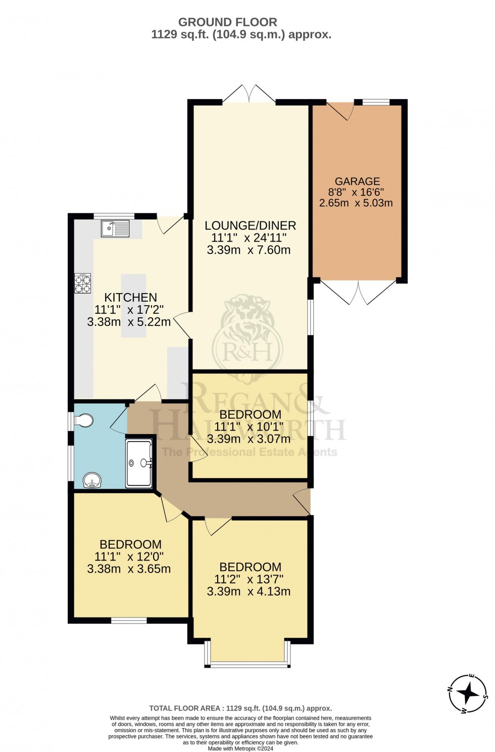 Floorplan for St. Oswalds Road, Ashton-In-Makerfield, WN4 9NU